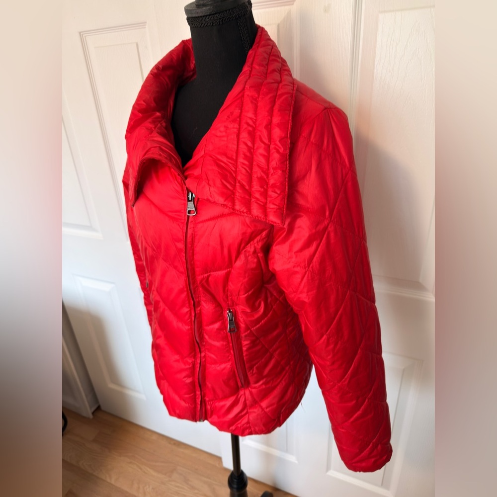 Madden Girl Women's Red Quilted Jacket